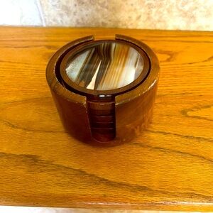 Brown Brazilian Agate coasters